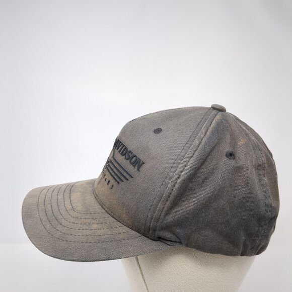 Harley-Davidson Motorcycles Fitted Hat Gray S/M Flexfit Embroidered 6 Panel - Picture 3 of 8